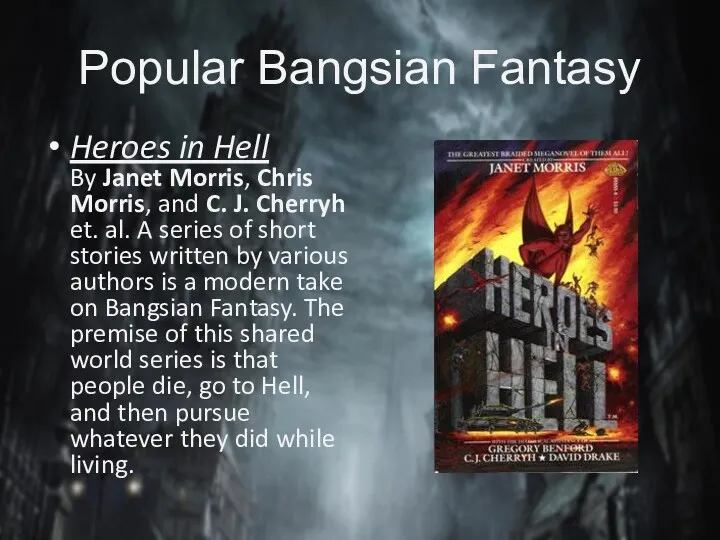 Popular Bangsian Fantasy Heroes in Hell By Janet Morris, Chris Morris, and C.
