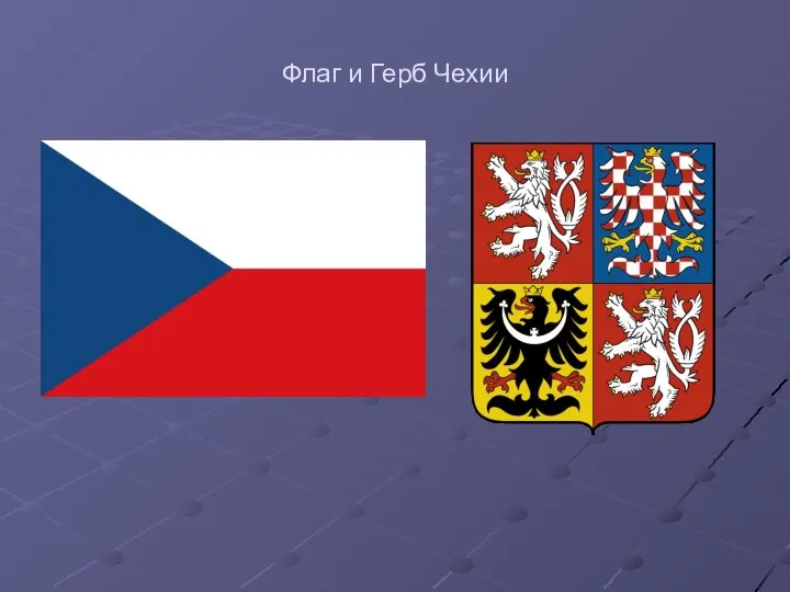 Флаг и Герб Чехии