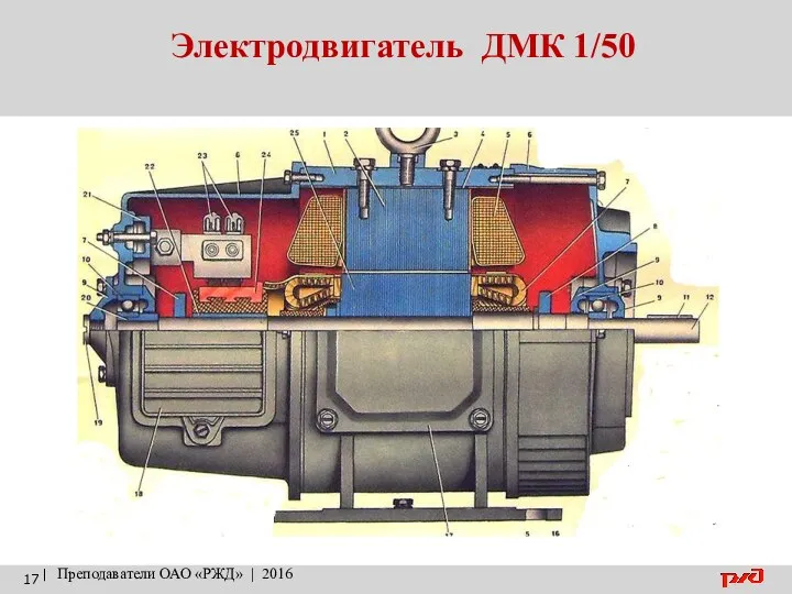 Электродвигатель ДМК 1/50 | Преподаватели ОАО «РЖД» | 2016