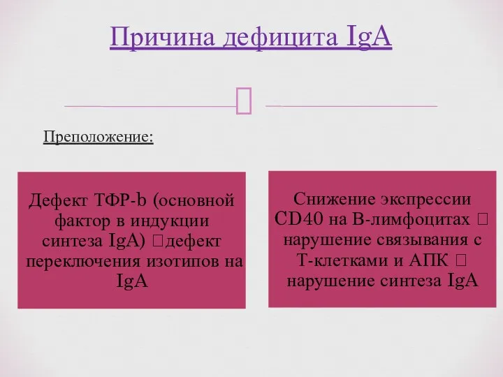 Преположение: Причина дефицита IgA