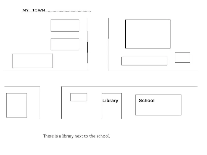 There is a library next to the school. Library School