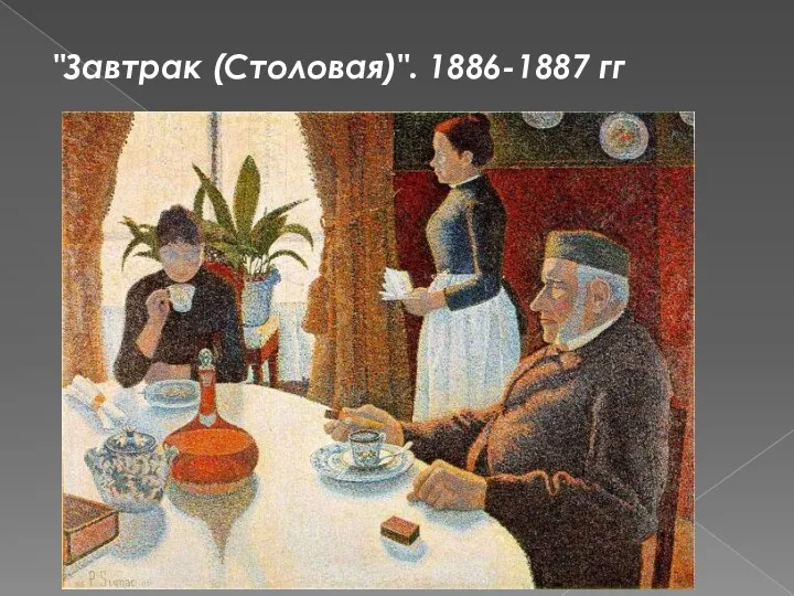"Завтрак (Столовая)". 1886-1887 гг