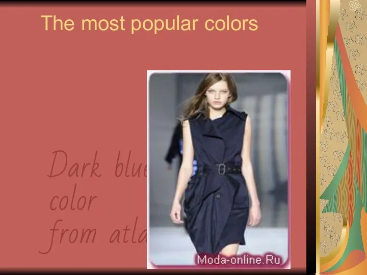 Dark blue color from atlas The most popular colors