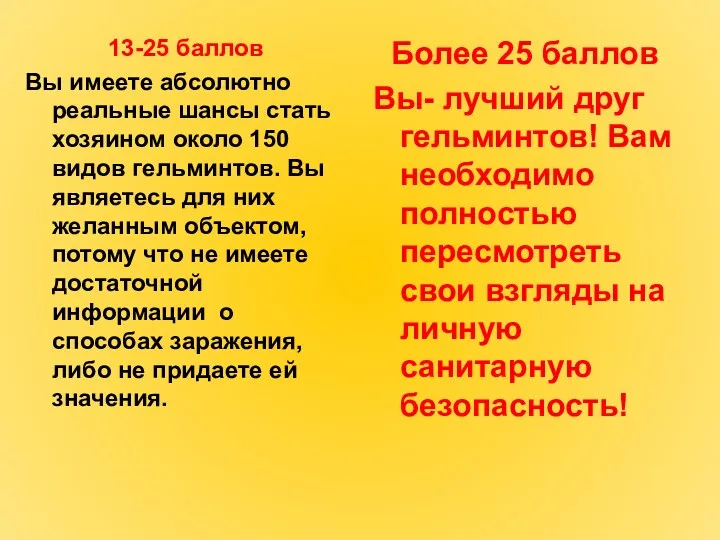 13-25 баллов Вы имеете абсолютно реальные шансы стать хозяином около