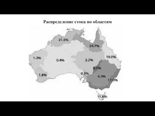 Распределение стока по областям