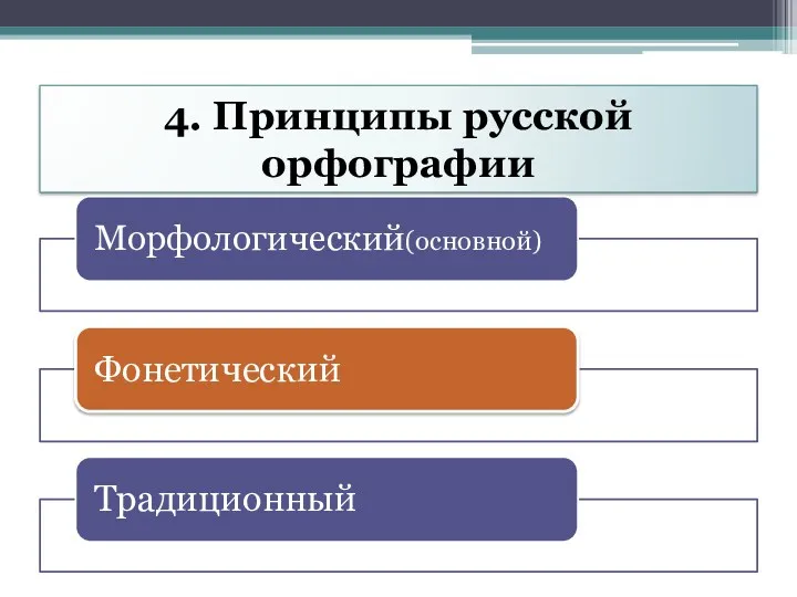 4. Принципы русской орфографии