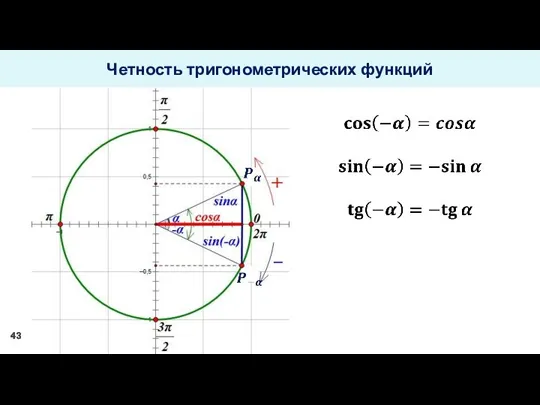 Четность тригонометрических функций