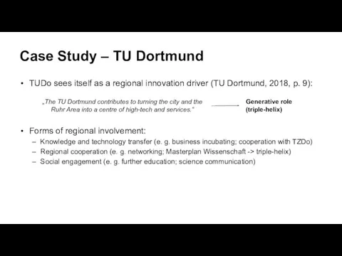 Case Study – TU Dortmund TUDo sees itself as a regional innovation driver