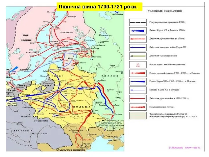 Північна війна 1700-1721 роки.