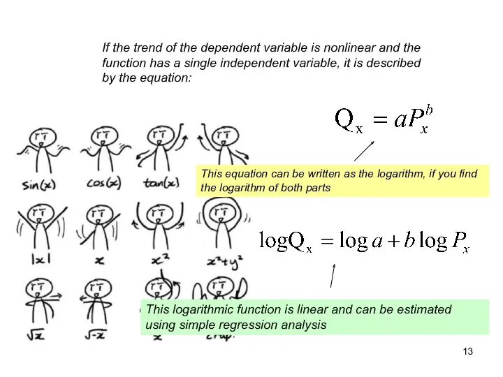 If the trend of the dependent variable is nonlinear and