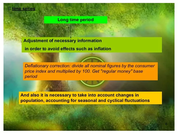 Adjustment of necessary information in order to avoid effects such