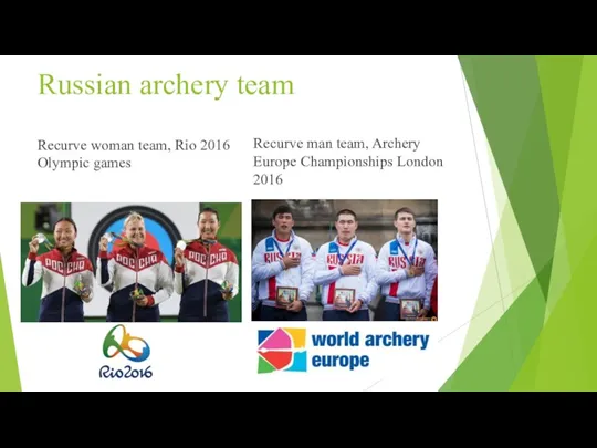 Russian archery team Recurve woman team, Rio 2016 Olympic games