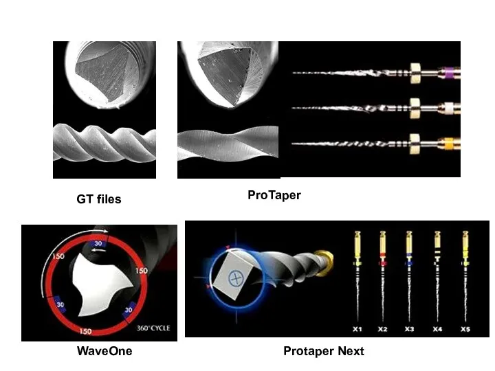 Protaper Next WaveOne ProTaper GT files