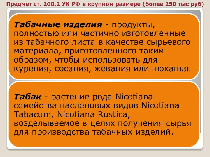 Предмет ст. 200.2 УК РФ в крупном размере (более 250 тыс руб)