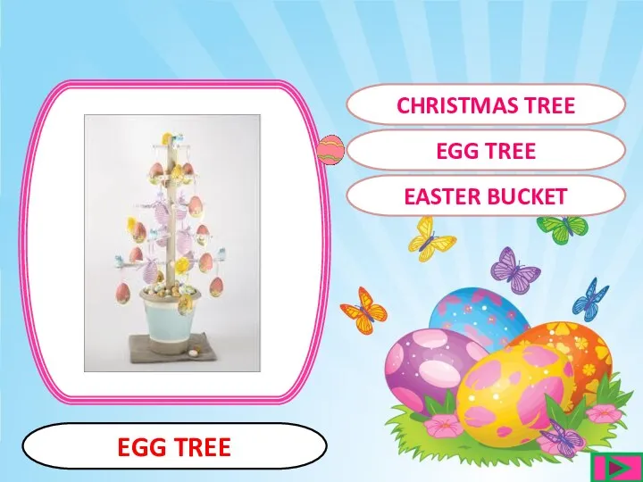 EGG TREE EGG TREE CHRISTMAS TREE EASTER BUCKET