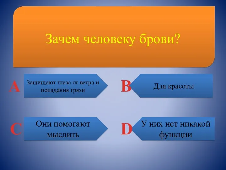 Зачем человеку брови? Защищают глаза от ветра и попадания грязи