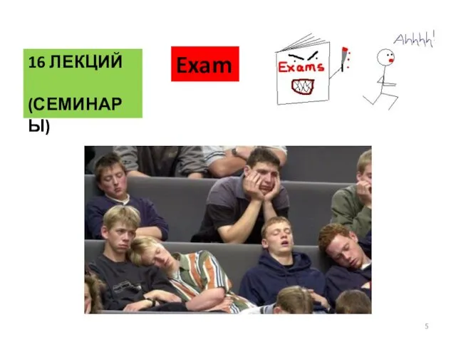 16 ЛЕКЦИЙ (СЕМИНАРЫ) Exam