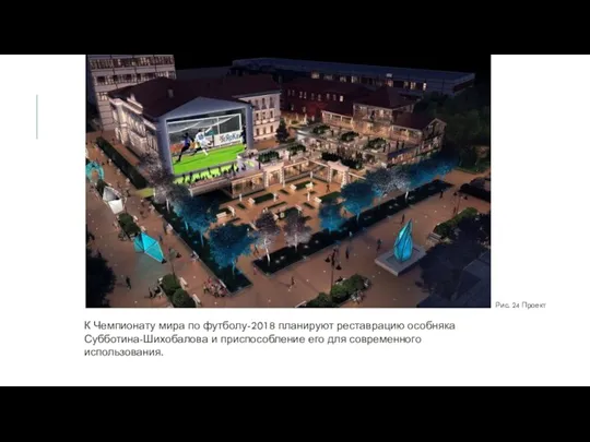 К Чемпионату мира по футболу-2018 планируют реставрацию особняка Субботина-Шихобалова и