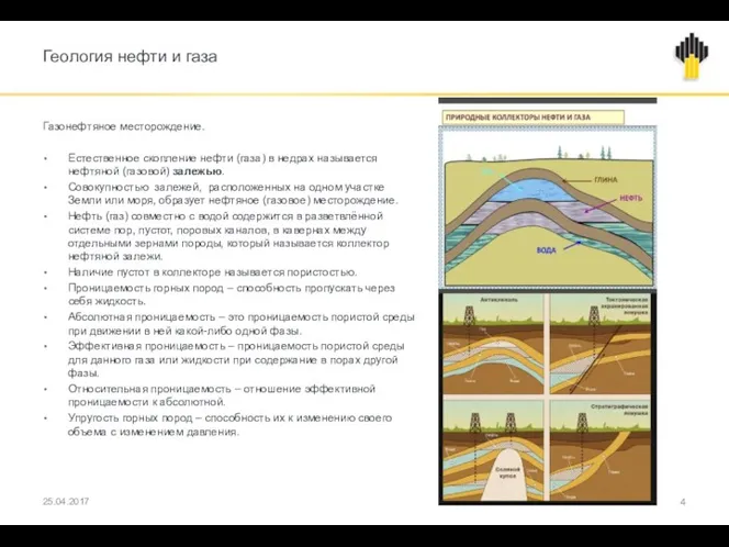 Геология нефти и газа Газонефтяное месторождение. Естественное скопление нефти (газа)