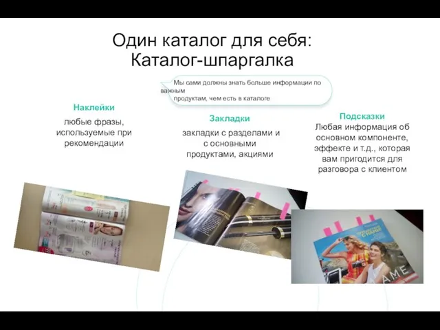 Один каталог для себя: Каталог-шпаргалка Мы сами должны знать больше