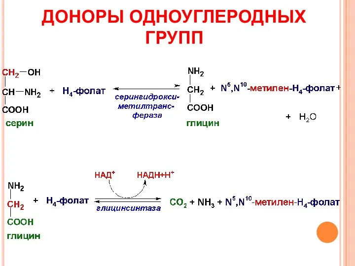 ДОНОРЫ ОДНОУГЛЕРОДНЫХ ГРУПП