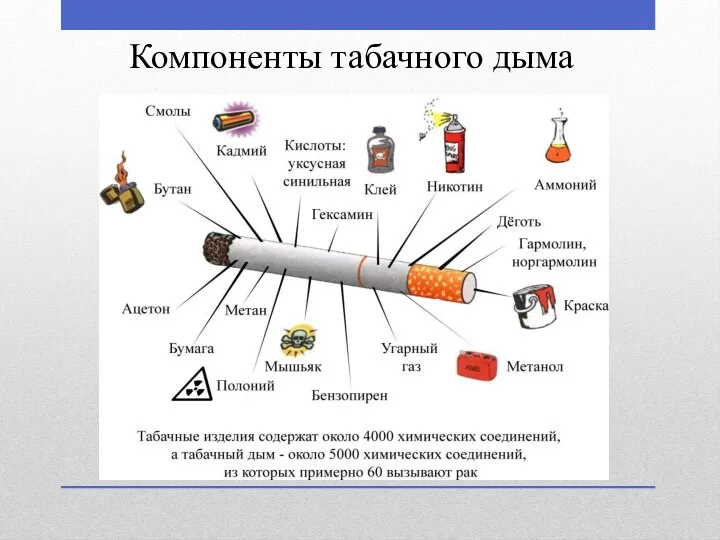 Компоненты табачного дыма