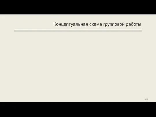 Концептуальная схема групповой работы