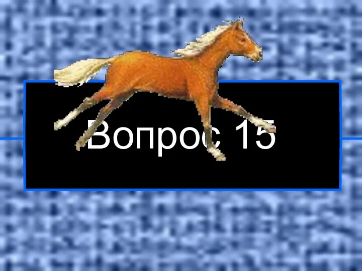 Вопрос 15