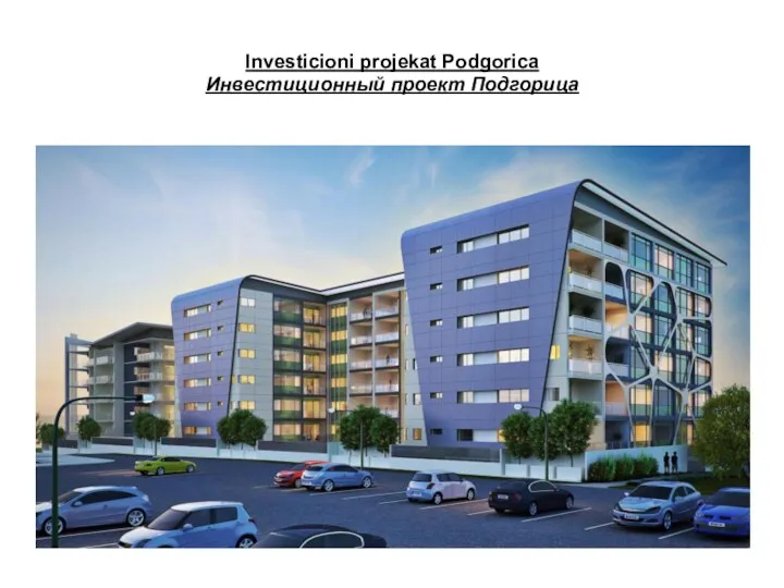 Investicioni projekat Podgorica Инвестиционный проект Подгорица