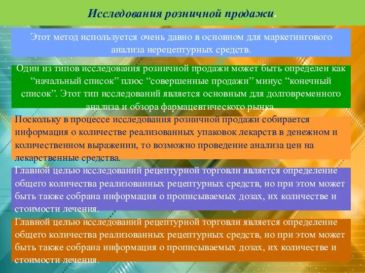 Этот метод используется очень давно в основном для маркетингового анализа