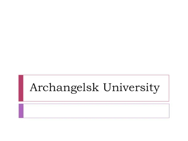 Archangelsk university