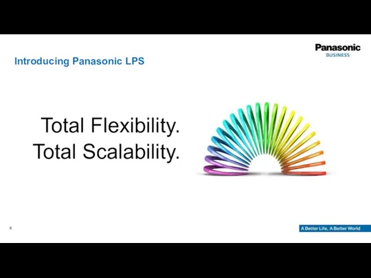 Total Flexibility. Total Scalability. Introducing Panasonic LPS