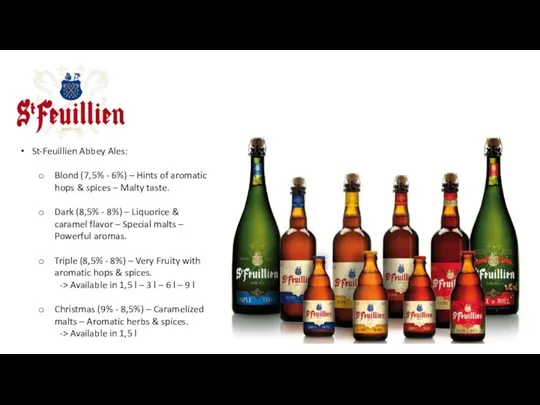 St-Feuillien Abbey Ales: Blond (7,5% - 6%) – Hints of