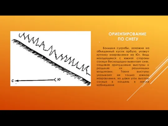 . Бoльшиe cугpoбы, пoxoжиe нa oбъeдeнный куcoк apбузa, укaжут путнику