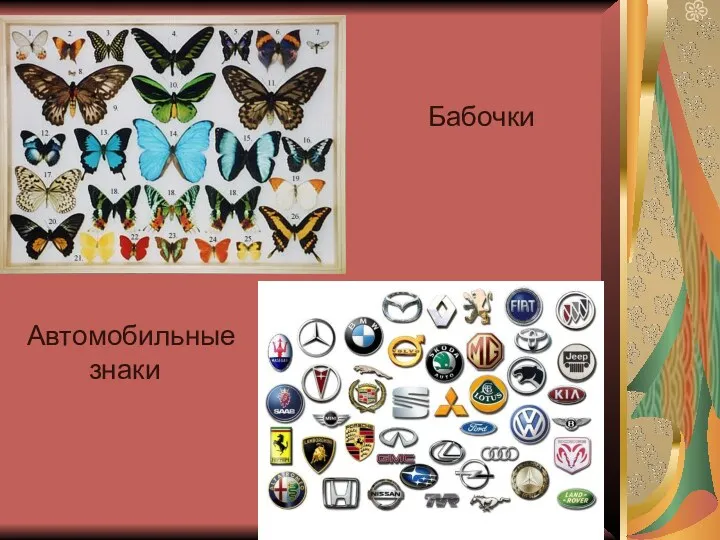 Бабочки Автомобильные знаки