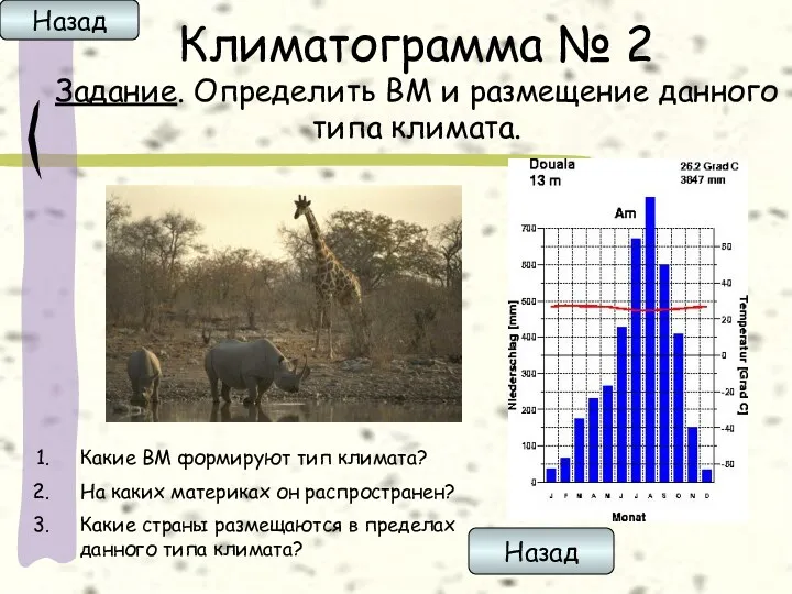 Климатограмма № 2 Задание. Определить ВМ и размещение данного типа