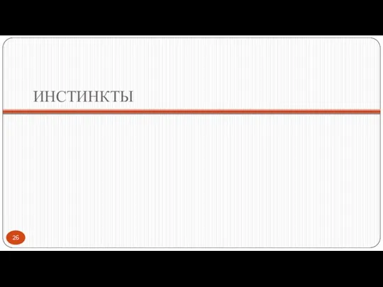 ИНСТИНКТЫ