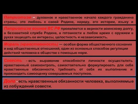 Патриотизм – духовное и нравственное начало каждого гражданина страны, это