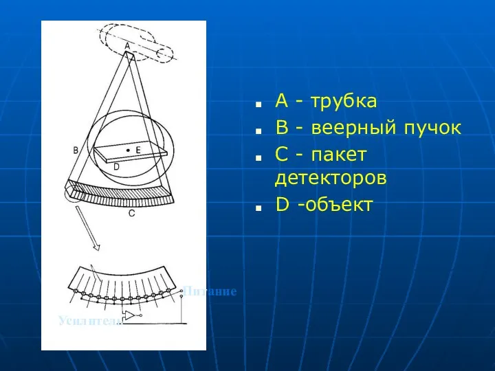 А - трубка В - веерный пучок С - пакет