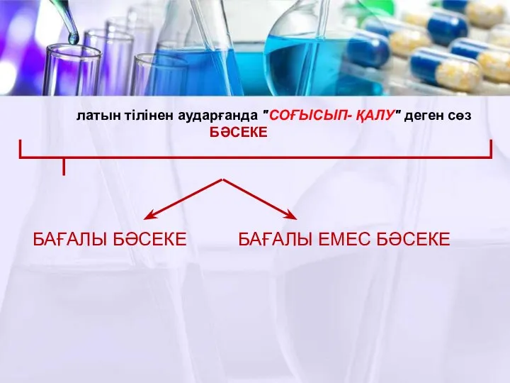 латын тілінен аударғанда "СОҒЫСЫП- ҚАЛУ" деген сөз БӘСЕКЕ БАҒАЛЫ БӘСЕКЕ БАҒАЛЫ ЕМЕС БӘСЕКЕ