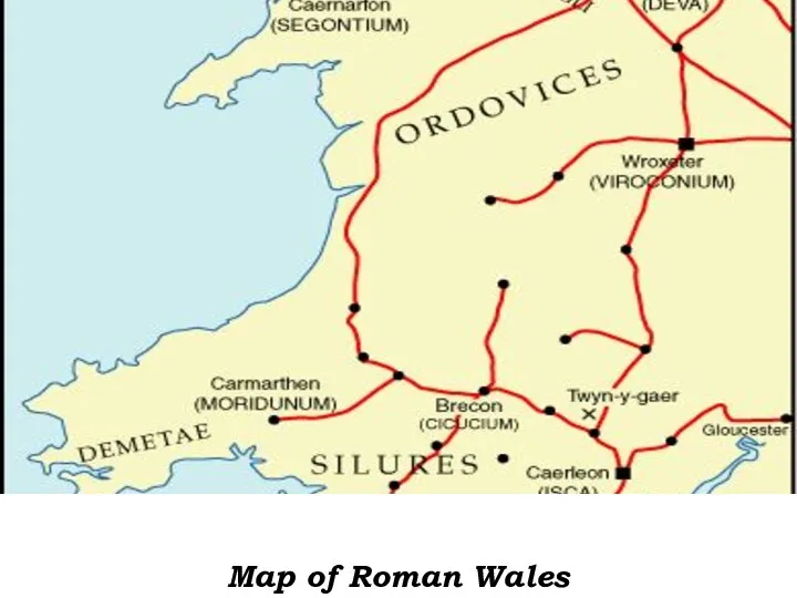 Map of Roman Wales