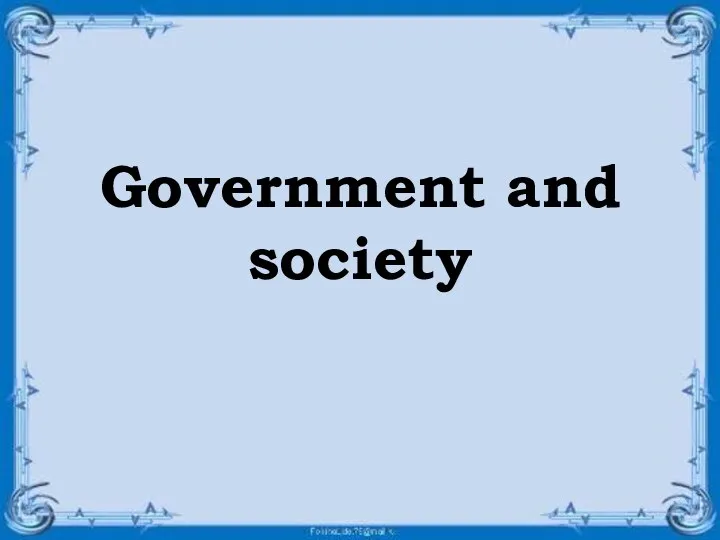 Government and society