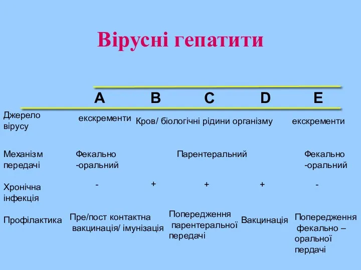 Джерело вірусу екскременти Кров/ біологічні рідини організму екскременти Механізм передачі