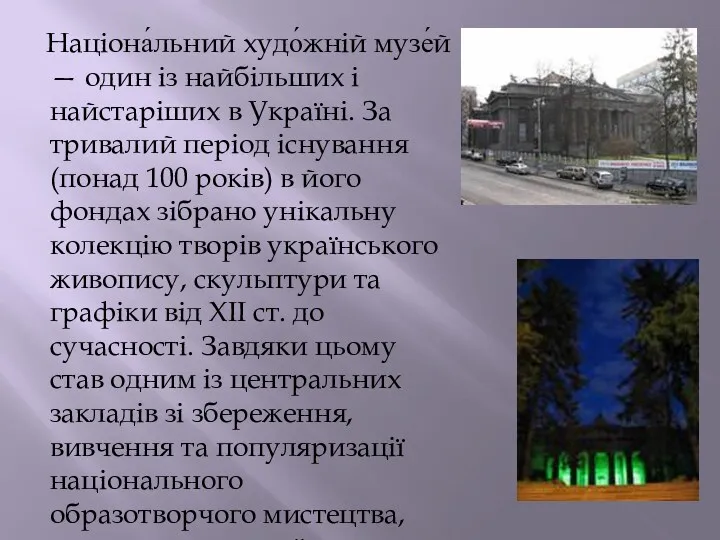 Націона́льний худо́жній музе́й — один із найбільших і найстаріших в Україні. За тривалий
