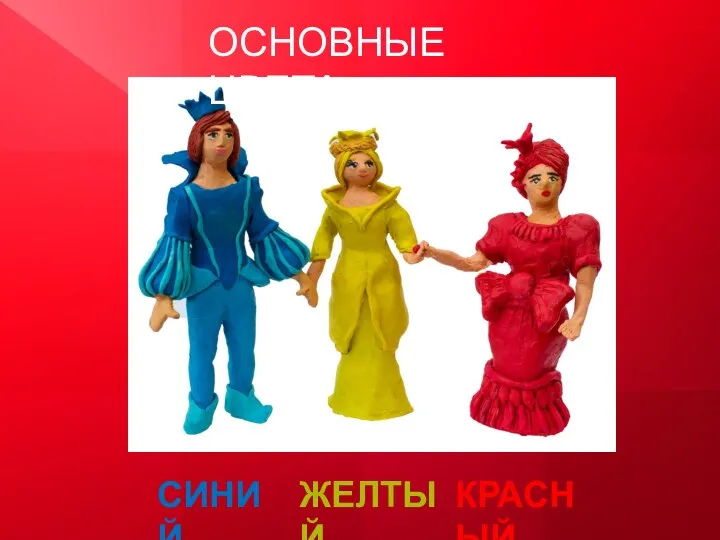 СИНИЙ ЖЕЛТЫЙ КРАСНЫЙ ОСНОВНЫЕ ЦВЕТА