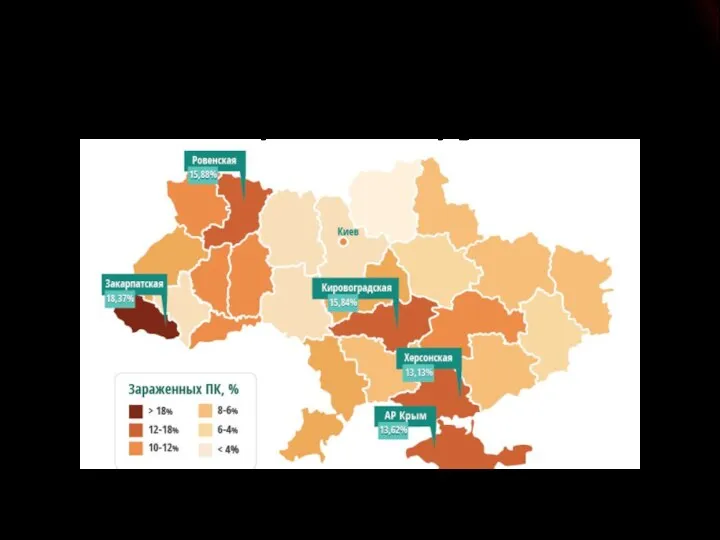 Уровень заражения Украины компьютерными вирусами Слайд 6 из 10 Гудкова Д.О. Презентация: «Вирус - черви»