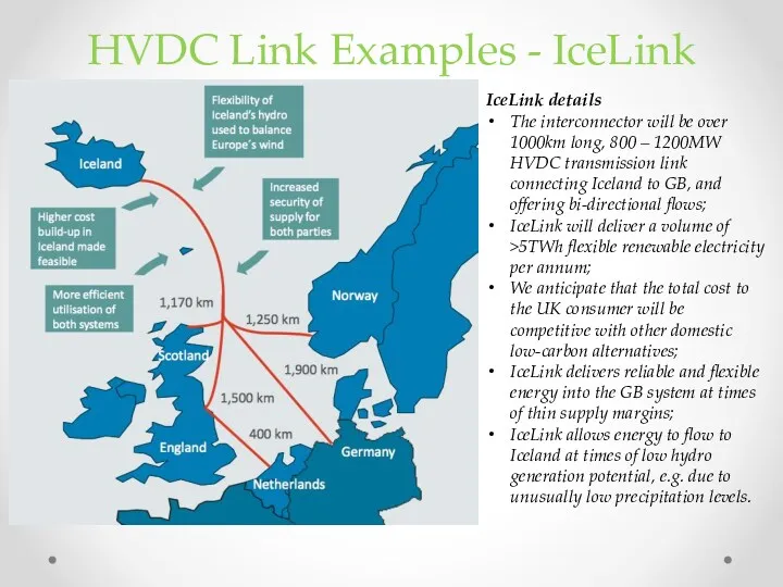 HVDC Link Examples - IceLink IceLink details The interconnector will