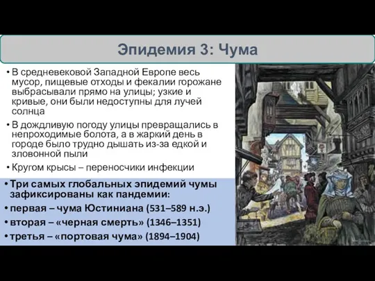 В средневековой Западной Европе весь мусор, пищевые отходы и фекалии