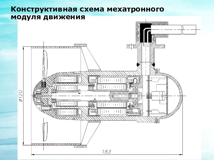 Конструктивная схема мехатронного модуля движения