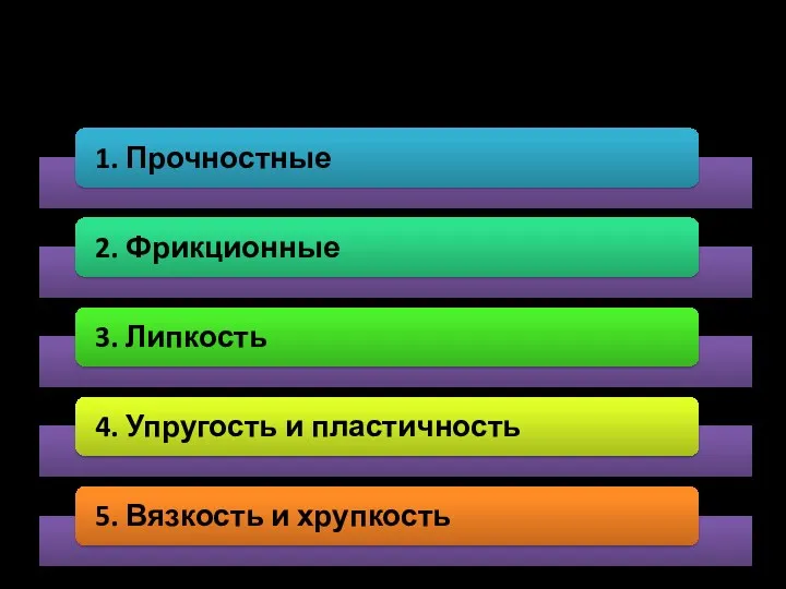 это физические свойства, которые существенно влияют на закономерности и характер